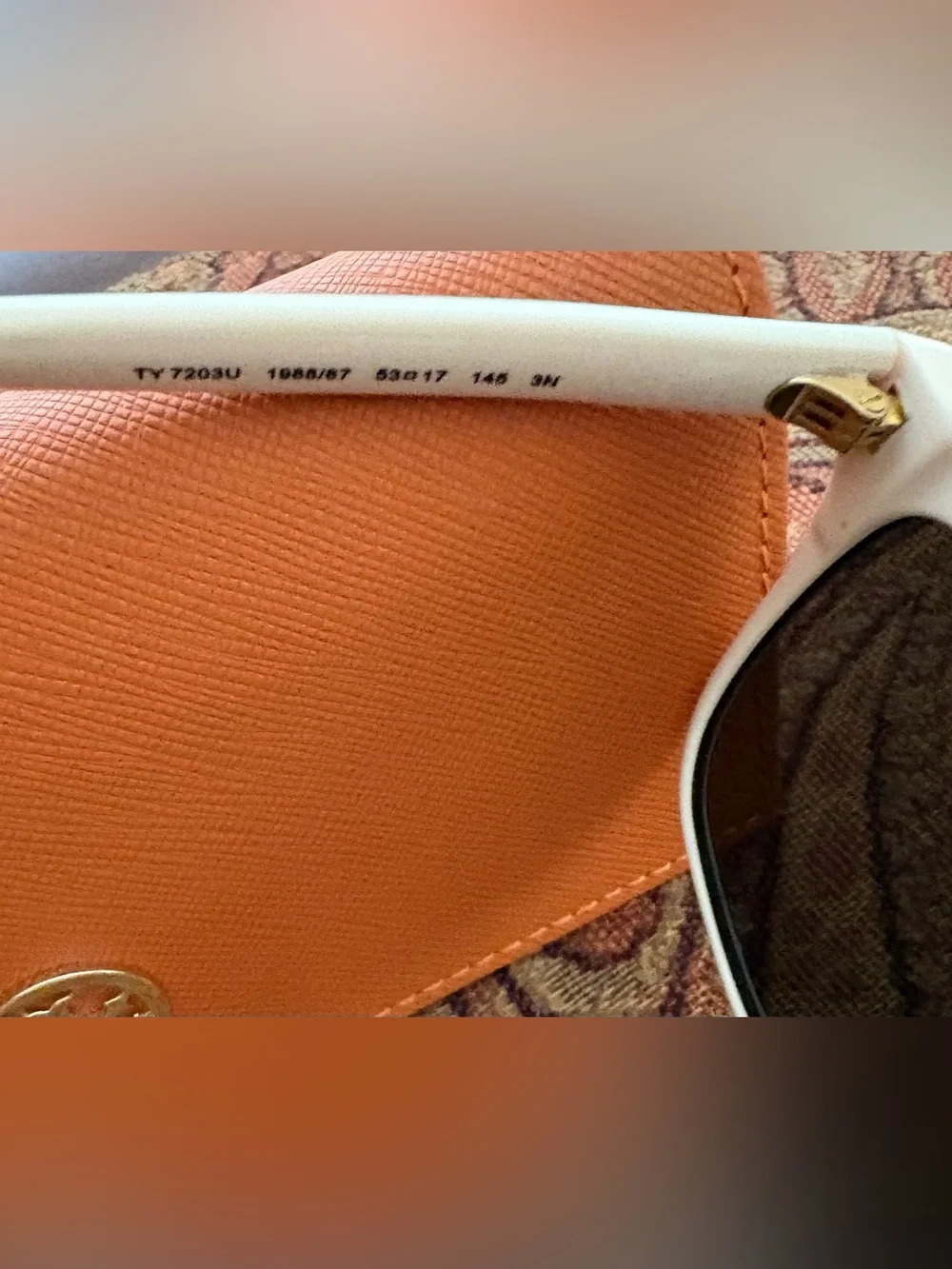 Tory Burch TY7203U sunglasses Black / Ivory / Dark Grey Lens